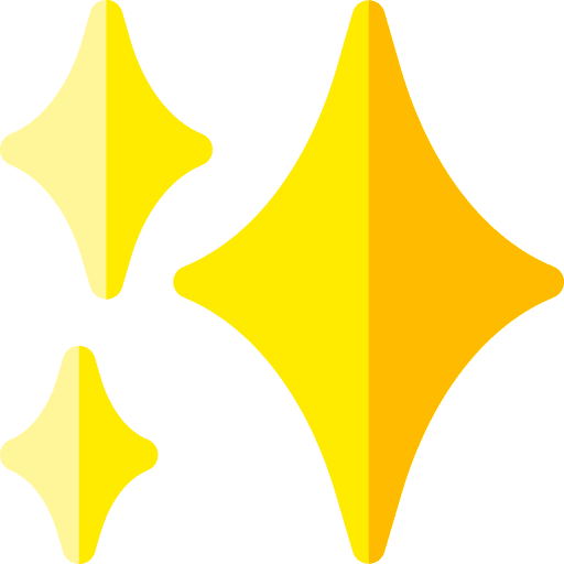 Star spark light glow icon