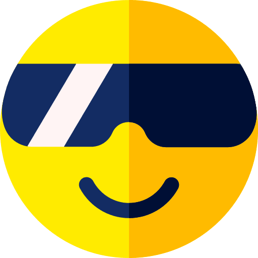 Sunglasses emoticon smiley cool icon Sunglasses emoticon smiley cool icon