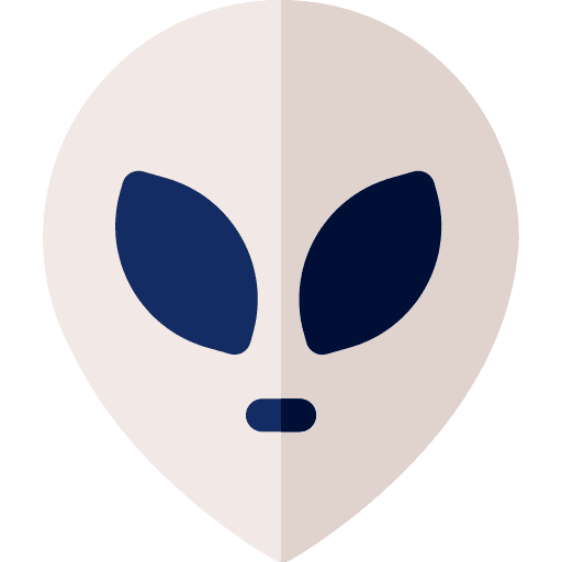 Alien extraterrestrial expression emoticon icon Alien extraterrestrial expression emoticon icon