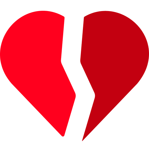 Broken heart broken heart divorce shape icon Broken heart broken heart divorce shape icon