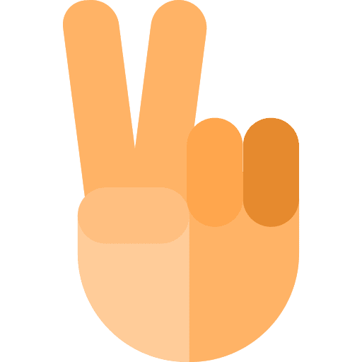 Peace win hand peace icon Peace win hand peace icon