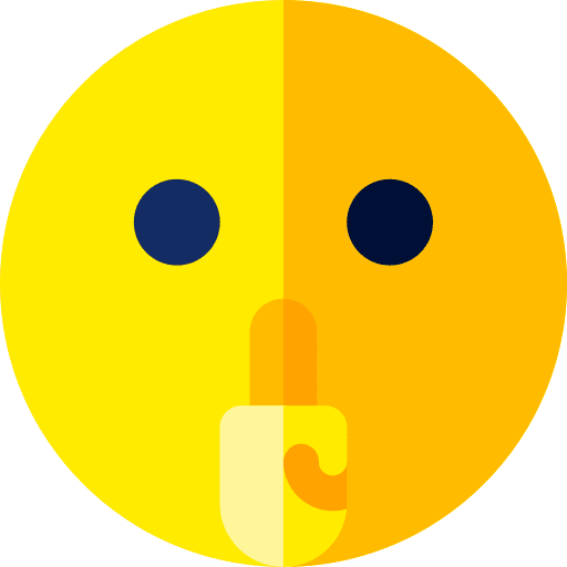 Secret face emoticon expression icon Secret face emoticon expression icon