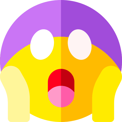Surprised shocked surprised face icon Surprised shocked surprised face icon