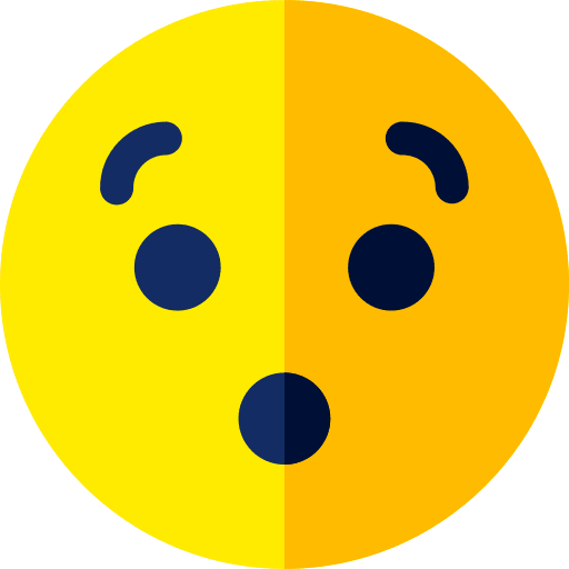 Surprised surprised feeling smiley icon Surprised surprised feeling smiley icon