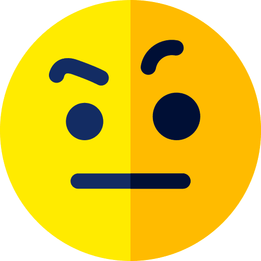 Thinking expression face emoji icon Thinking expression face emoji icon