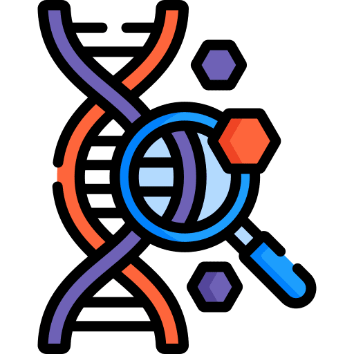 Genetics education healthcare and medical healthcare icon