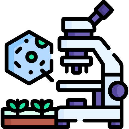 Microscope science laboratory lab icon