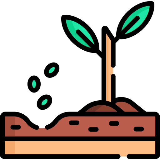 Plant flower pot farming and gardening plant icon