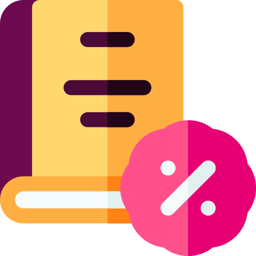 Discount education interface book icon Discount education interface book icon