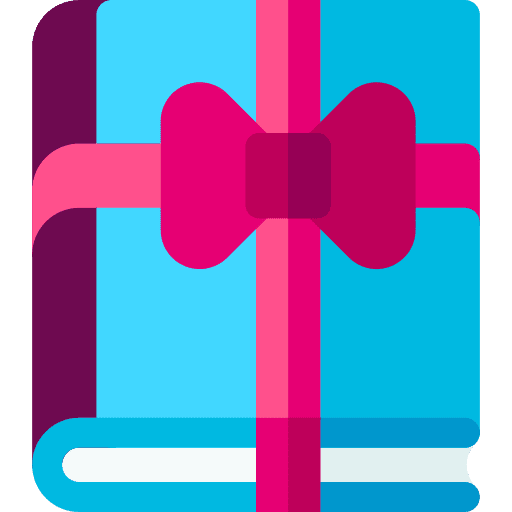 Gift address book agenda education icon