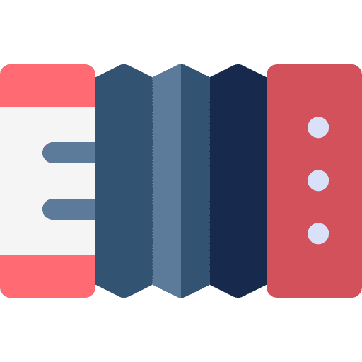 Accordion music and multimedia orchestra sound icon Accordion music and multimedia orchestra sound icon