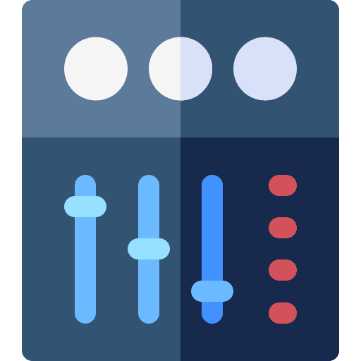 Dj mixer music player electronics sound icon