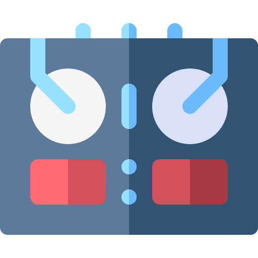 Dj mixer music record electronics vynil icon Dj mixer music record electronics vynil icon