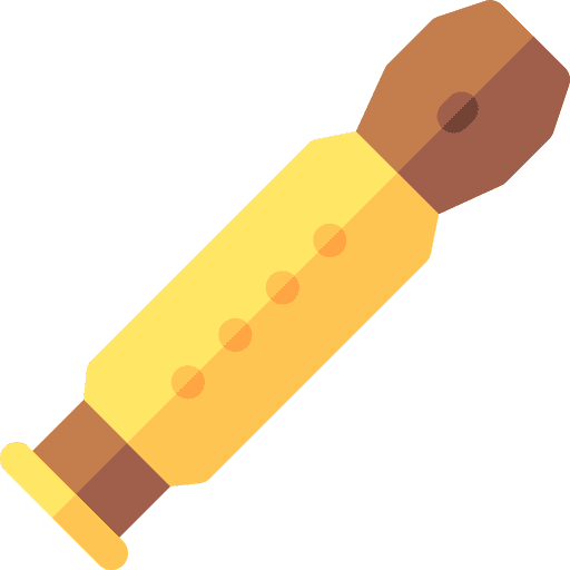 Recorder music whistle musical instrument icon Recorder music whistle musical instrument icon