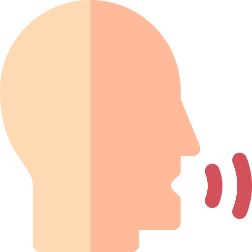 Voice voice verbal language icon