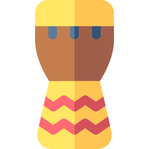 Djembe music percussion instrument african icon Djembe music percussion instrument african icon