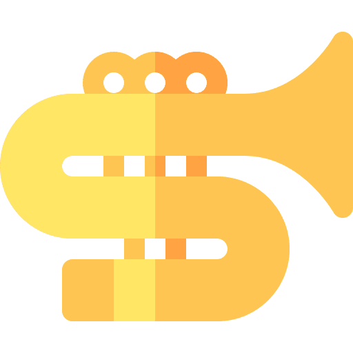 Trombone jazz music blues icon Trombone jazz music blues icon