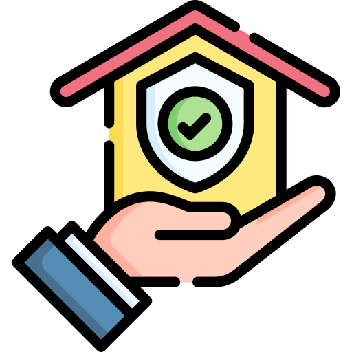 Home insurance check real estate insurance icon