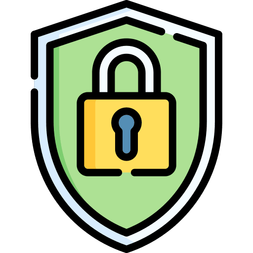 Protection internet security protection shield icon