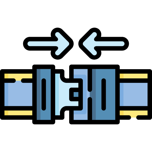 Seatbelt fasten security protection icon