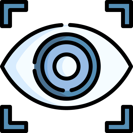 Eye recognition eye recognition optometrist eye test icon Eye recognition eye recognition optometrist eye test icon
