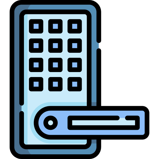 Door lock door lock card network icon Door lock door lock card network icon