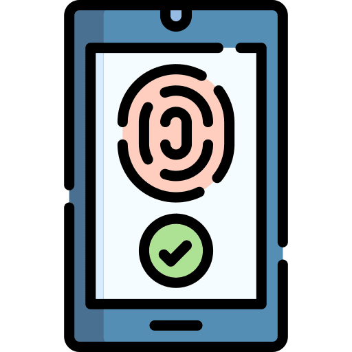 Fingerprint fingerprint checked fingerprint scanning icon Fingerprint fingerprint checked fingerprint scanning icon