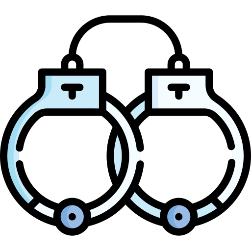 Handcuffs handcuffs prision jail icon Handcuffs handcuffs prision jail icon