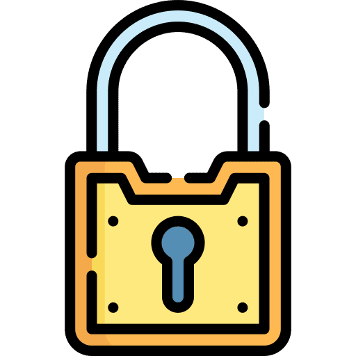 Padlock security close secure icon Padlock security close secure icon