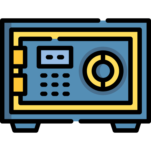 Safe box safety box security locker icon Safe box safety box security locker icon