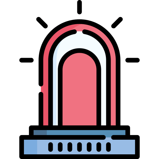 Siren alert light urgent icon Siren alert light urgent icon