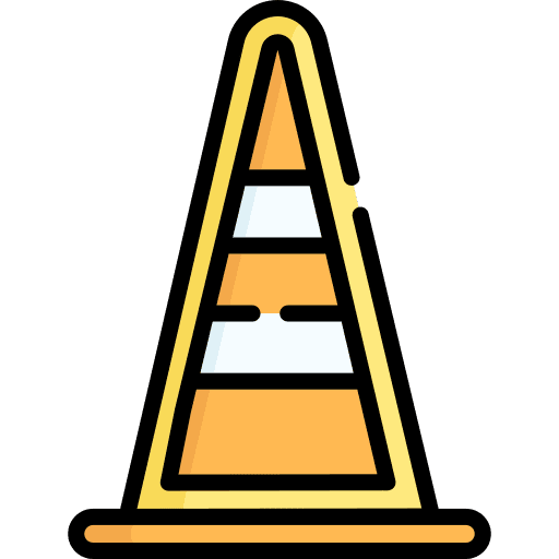 Traffic cone urban post bollards icon Traffic cone urban post bollards icon