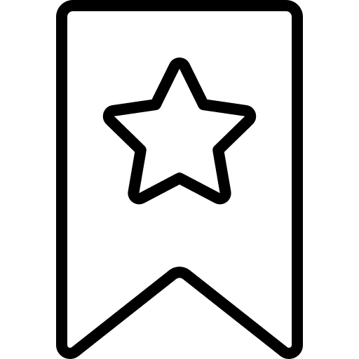 Bookmark star favourite save icon Bookmark star favourite save icon