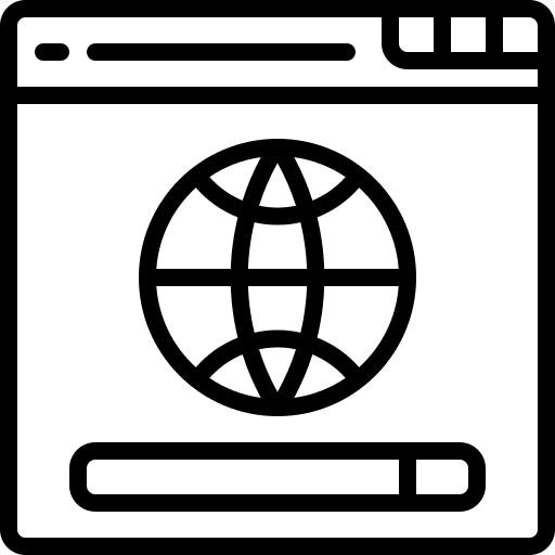 Browser search page browser icon Browser search page browser icon