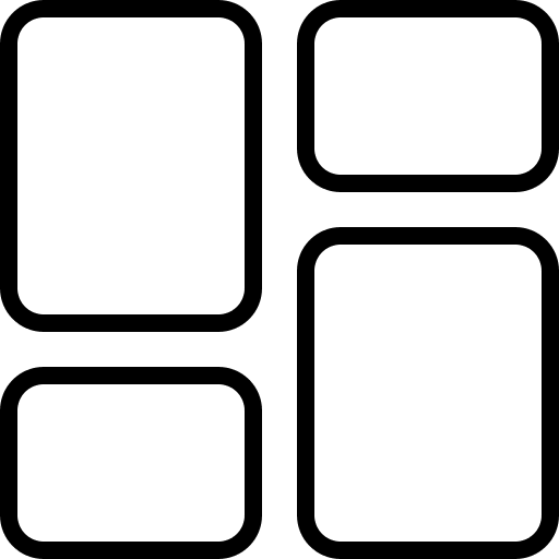 Dashboard ui layout collage icon