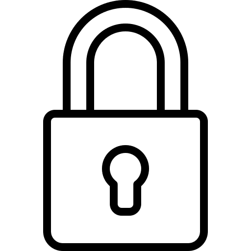 Padlock locked security ui icon
