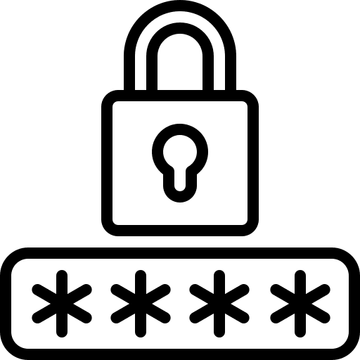 Password padlock password security icon Password padlock password security icon