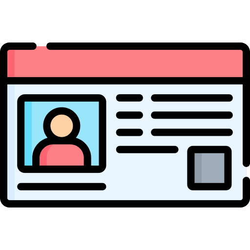 Driving license driving license id card document icon