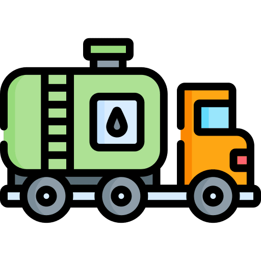 Tank truck transportation oil tanker oil tank icon