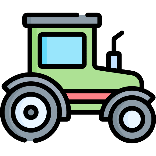 Tractor farm truck vehicle icon