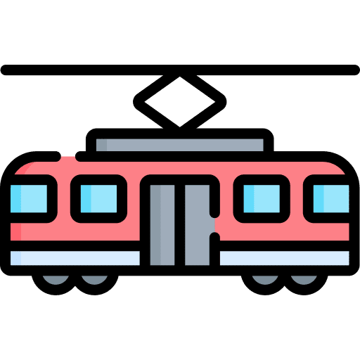 Tram vehicle tram tramcar icon