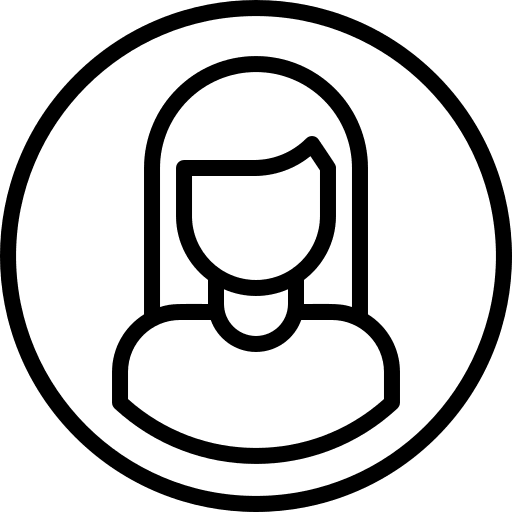 User person people girl icon User person people girl icon