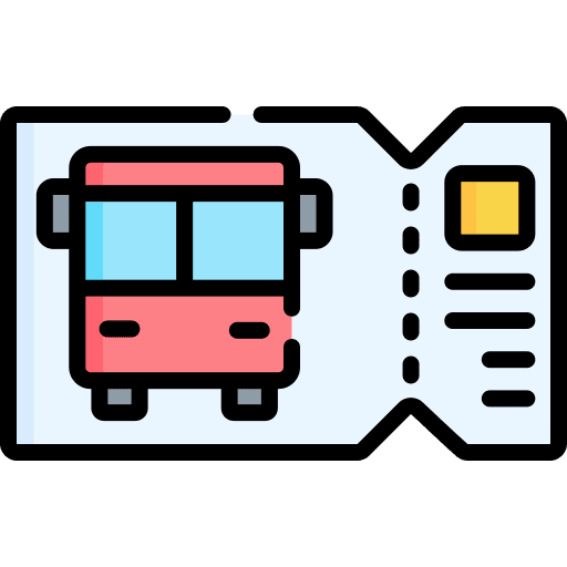 Bus ticket ticket transportation bus ticket icon