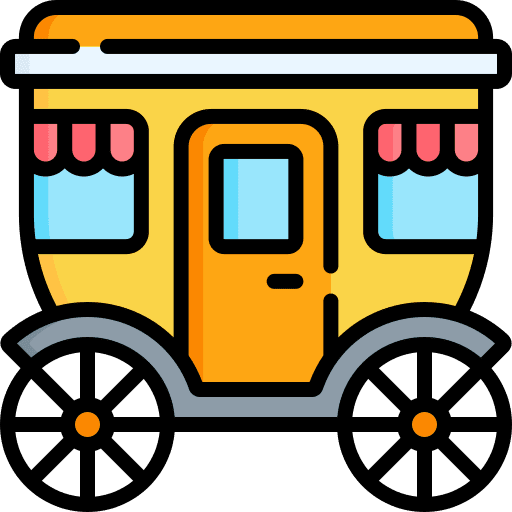 Carriage royal transportation carriage icon