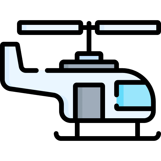 Helicopter flight vehicle aircraft icon