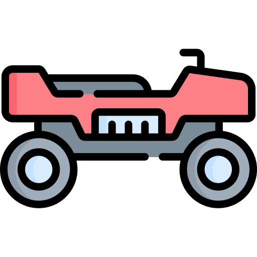 Atv quad motorcycle transportation icon