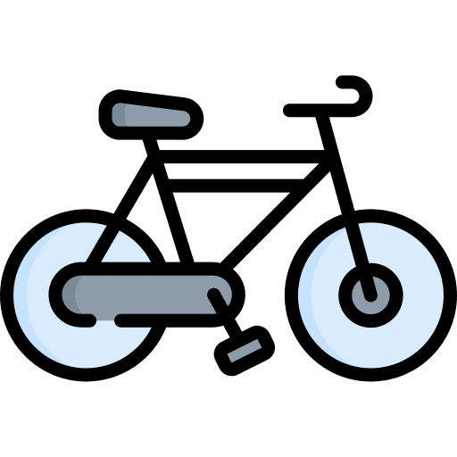 Bicycle transport exercise transportation icon