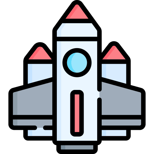 Rocket transportation rocket launch transport icon