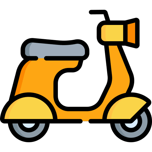 Scooter motorcycle motorbike scooter icon
