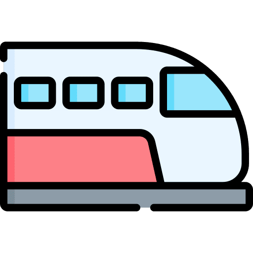 Train public transport railway icon